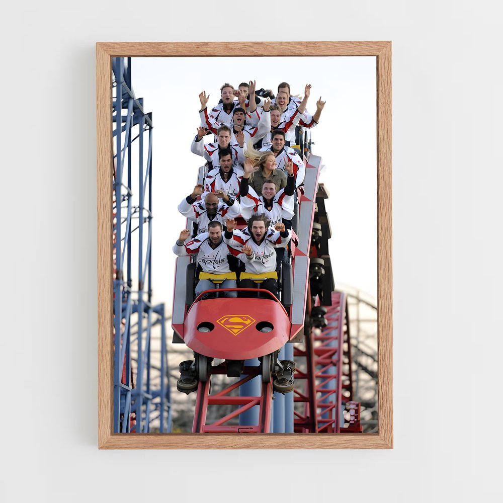 Poster Montagnes Russe à la Fête foraine – affiche Hockey sur glace (vue 4)